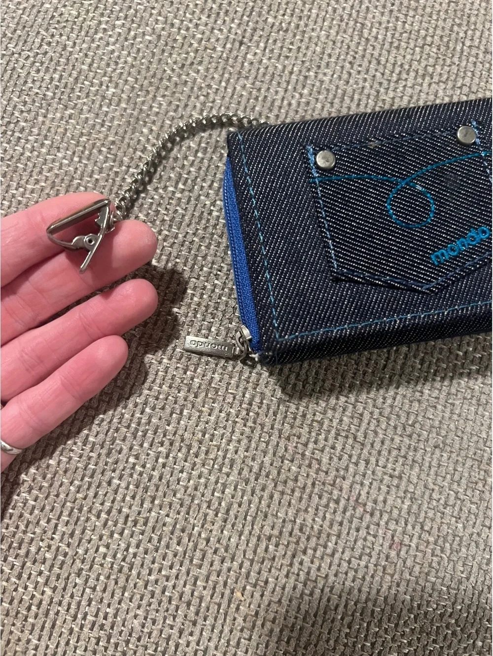 Y2K denim wallet